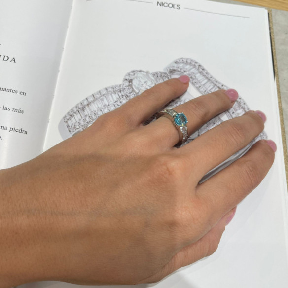 Diamantring Zircon Amelie - Jubiläums Verlobungsringe