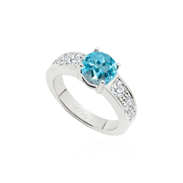 Diamantring Zircon Amelie - Jubiläums Verlobungsringe
