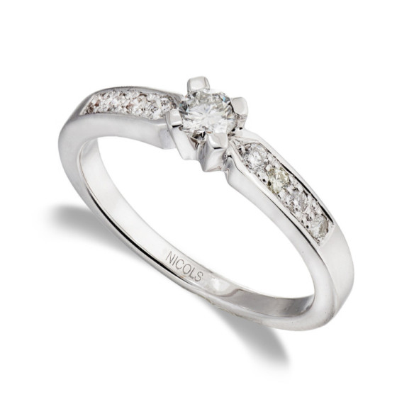 NORAH Solitaire Ring 0.35 - Brilliant Cut