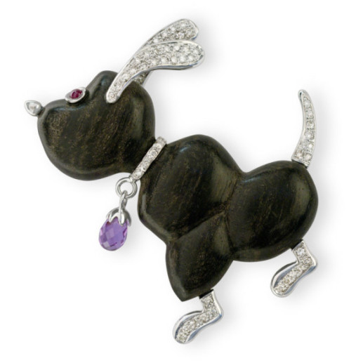 Broche Love My Dogs Perro Basset Hound - BROCHES