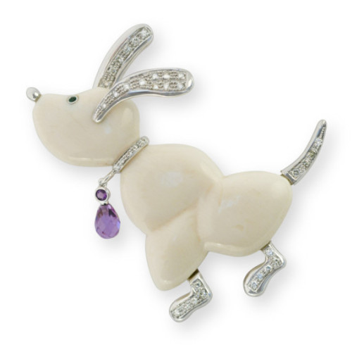 Broche Love My Dogs Perro Basset Hound - BROCHES