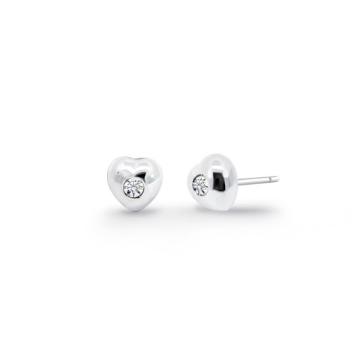 Pendientes Diamantes Corazón 0.16Ct - dormilonas