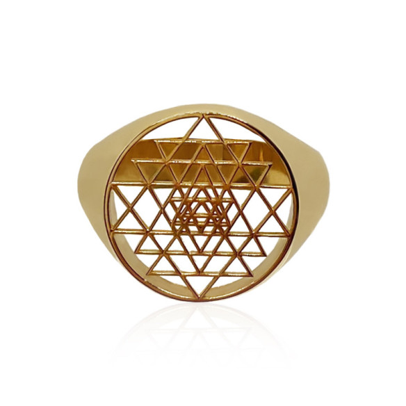Sello Triangulos Sri Yantra - Homme sonne des timbres