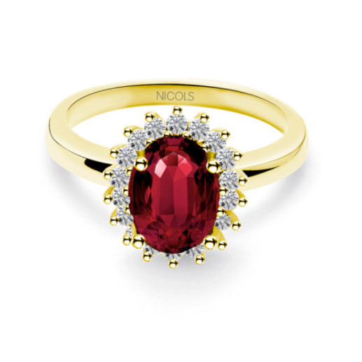 Ruby Engagement Ring 1.30 DALIA - Anniversary Rings