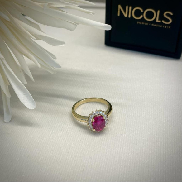 Anillo Rubi Dalia 1.30 Oro Amarillo - Compromisso de aniversário de anéis