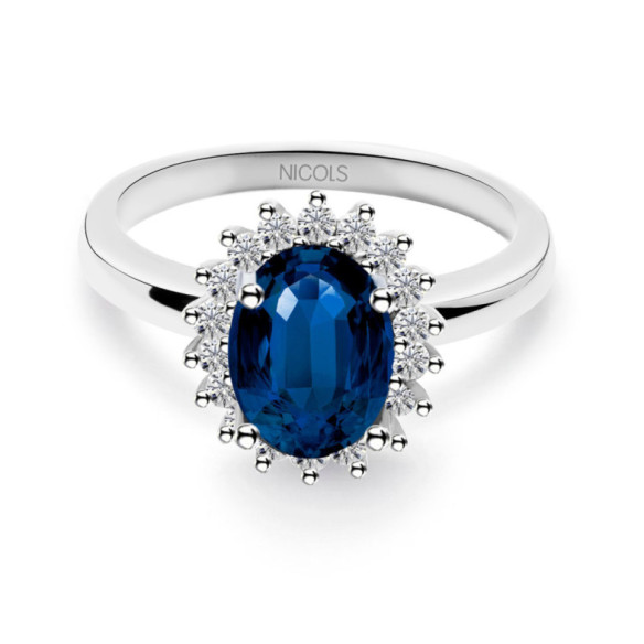 Dahlia Sapphire Ring 1.30ct - Rings