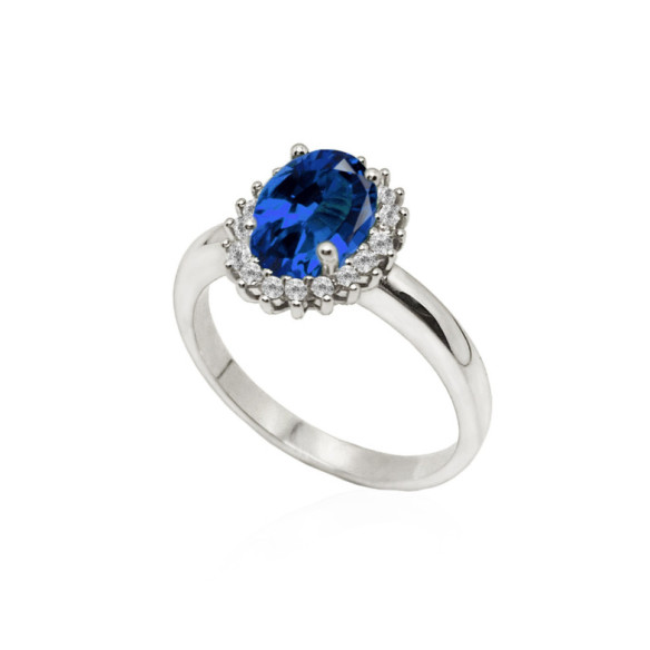 Anillo Zafiro Dalia 1.30Ct - LES ANNEAUX