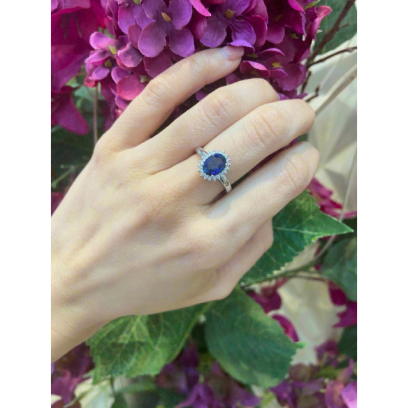 Anillo Zafiro Dalia 1.30Ct - ANILLOS