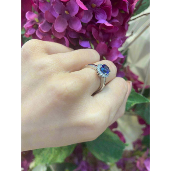 Anillo Zafiro Dalia 1.30Ct - ANILLOS