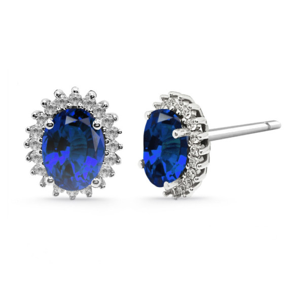 Pendientes Zafiro Orla Dalia 2.60 - Pendientes de Zafiro