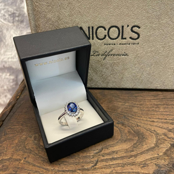 Anillo Zafiro Dalia 1.50Ct - Bagues de fiançailles d'anniversaire