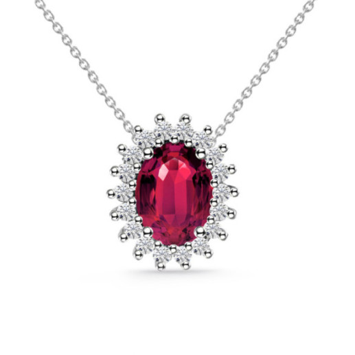 Collar Rubi 1.0 y Diamantes Dalia - HALSKETTEN