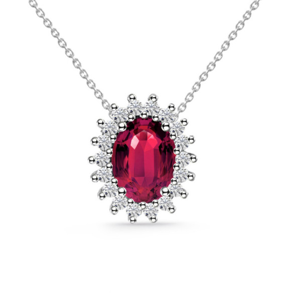 Collar Rubi 1.0 y Diamantes Dalia - HALSKETTEN