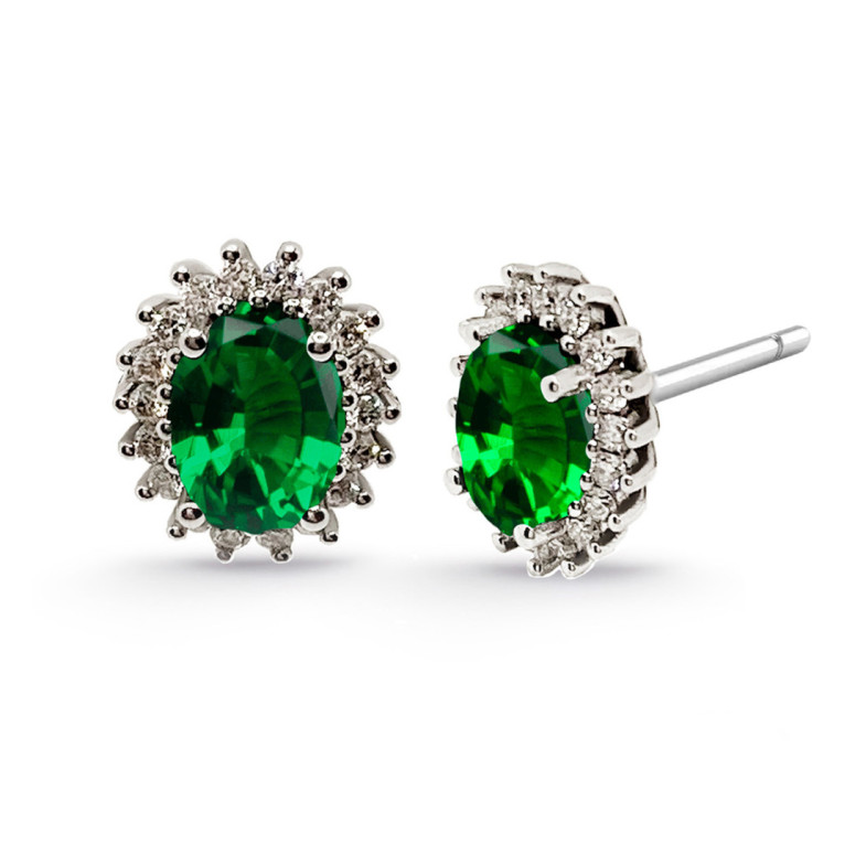 Emerald earrings Orla DALIA 2.00 - Emerald Earrings