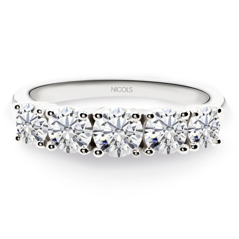 Eloise Diamond Ring 1.20 Ouro Branco - Brilhante