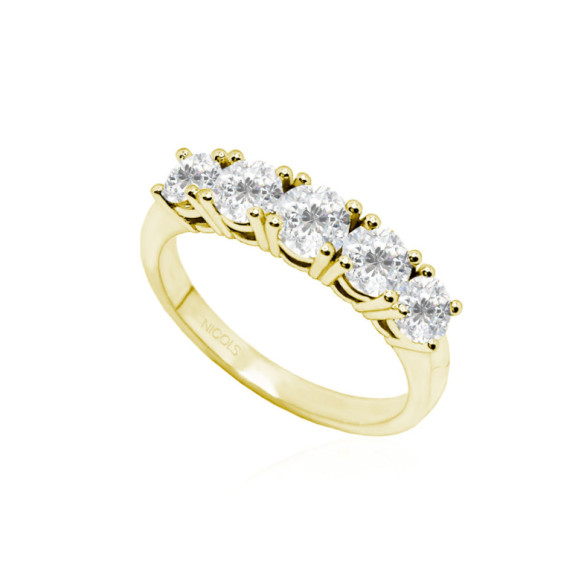 Eloise Diamantring 1.20 Gelbgold - RINGE