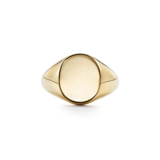 Anillo Sello Oro Mujer Small Oval - Anillos de Oro Sin Piedras