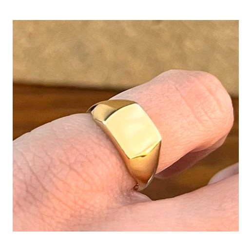 Anillo Sello Oro Mujer Small Square - ANILLOS