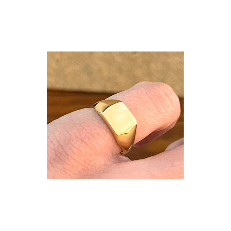 Ring Seal Gold Frau Small Square - RINGE