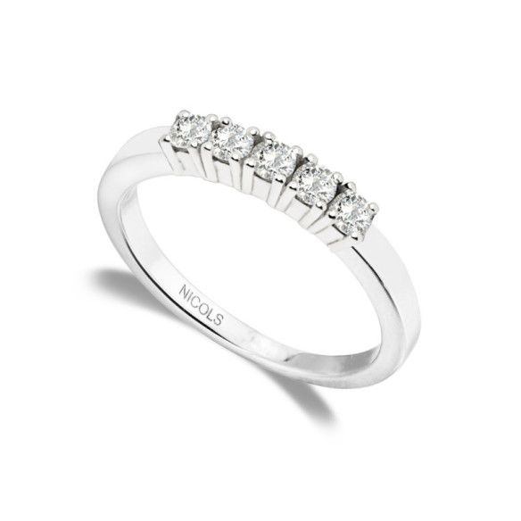 Alianza Diamantes 0.25 Eloise Line - Diamante cinquillo