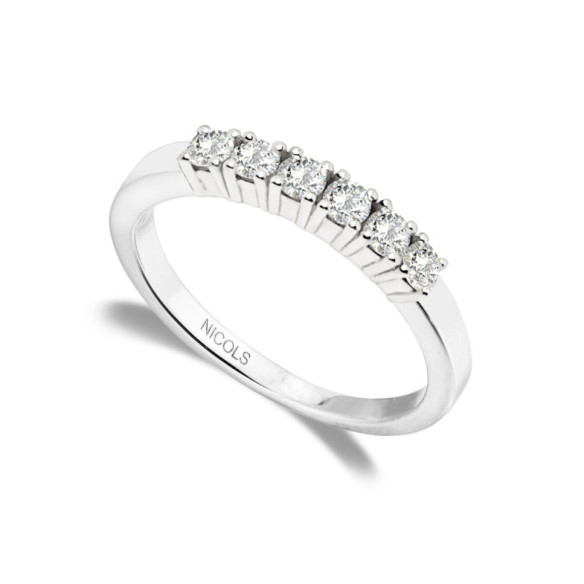 Diamond Wedding Ring 0.30 Eloise Line - Brilliant Cut