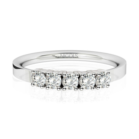 Alianza Diamantes 0.40 Eloise Line - Brilhante