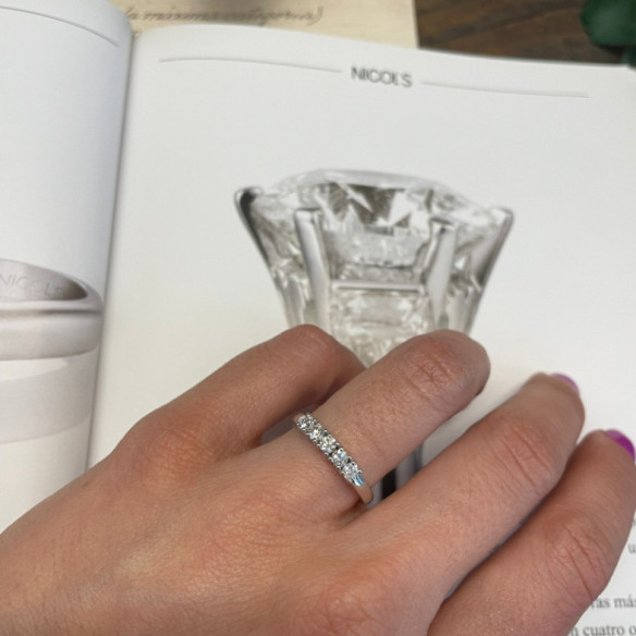Alianza Diamantes 0.40 Eloise Line - Brilhante