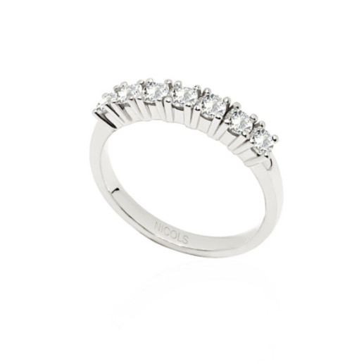 Diamond Wedding Ring 0.56 Eloise Line - Brilliant Cut Wedding Ring 2