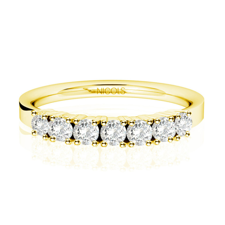 Alianza Diamantes 0.56 Eloise Line Oro Amarillo - Brillant