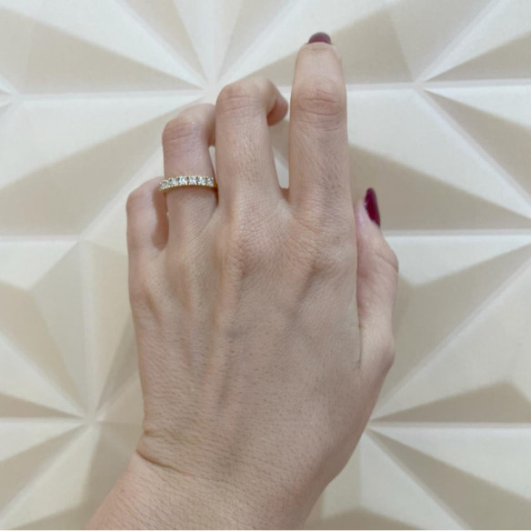 Diamond Wedding Ring 0.56 Eloise Line - Brilliant Cut