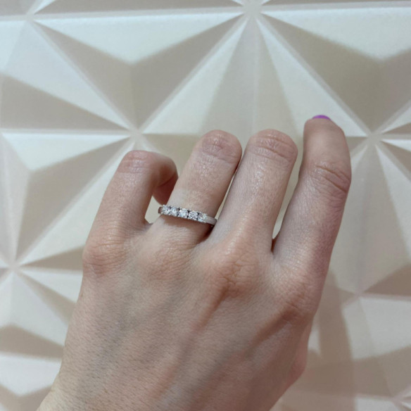 Diamond Wedding Ring 0.50 Eloise Line - Brilliant Cut