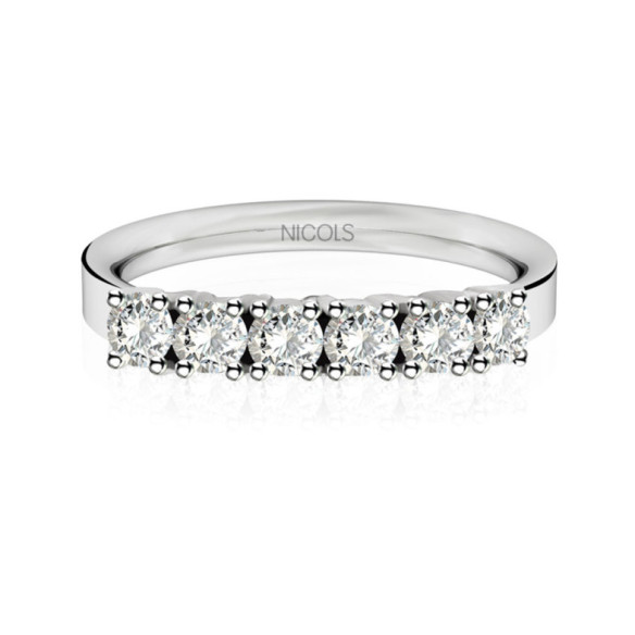 Alianza Diamantes 0.60 Eloise Line - Talla Brillante