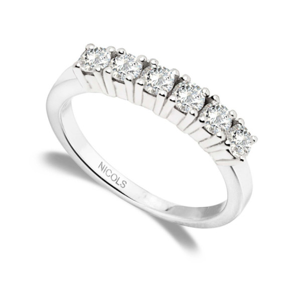 Alianza Diamantes 0.60 Eloise Line - Talla Brillante
