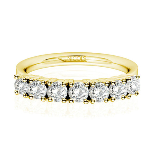 Diamond Wedding Ring 0.70 Eloise Line - Brilliant Cut