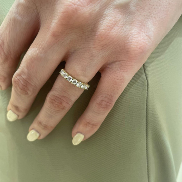 Diamond Wedding Ring 0.70 Eloise Line - Brilliant Cut