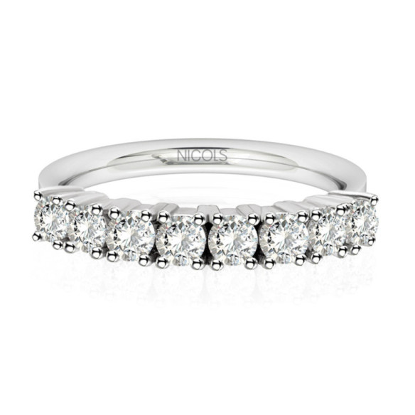 Alianza Diamantes 0.80 Eloise Line - Alianzas de Brillantes