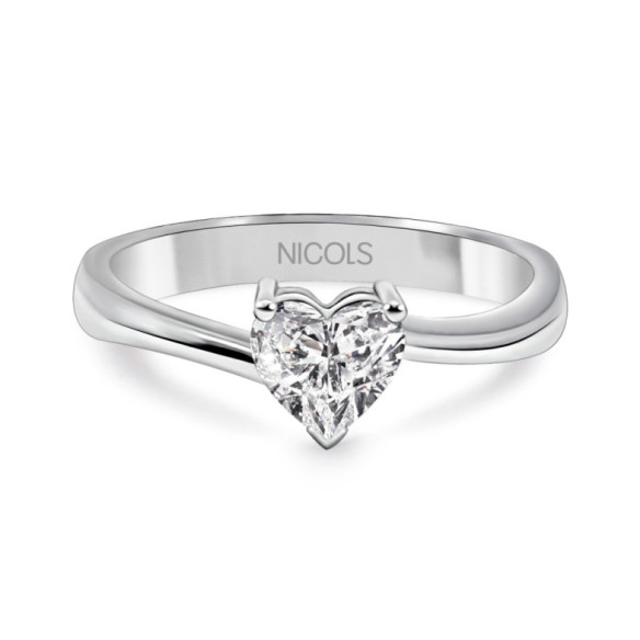 Anillo Diamante Corazón Vaiana 0.45 Ct. - Coeur