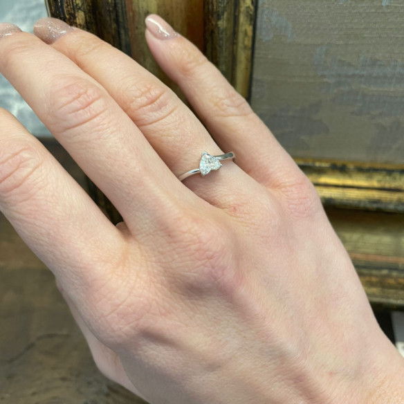 Anillo Diamante Corazón Vaiana 0.45 Ct. - Coeur