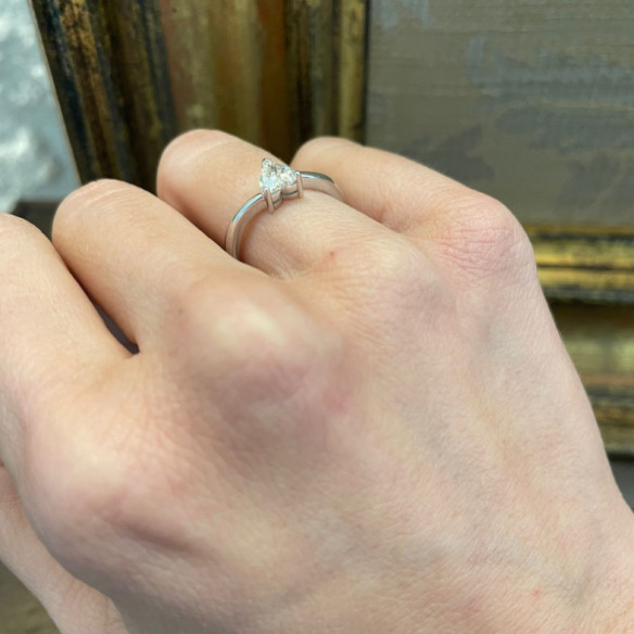 VAIANA Heart Diamond Ring. - Heart Cut