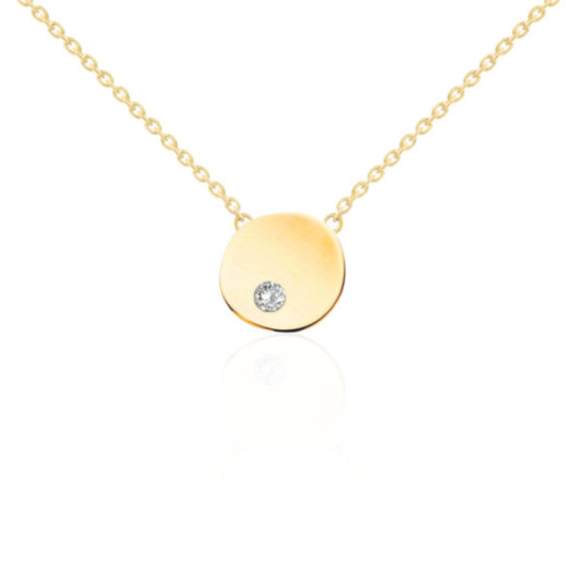 Circle Necklace Diamond Yellow Gold Always - Collane di diamante
