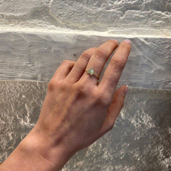 Anillo Corazón Diamante Oro Amarillo Always - RINGE