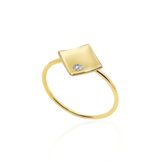 Anillo Rombo Diamante Oro Amarillo Always - aktuelle designs