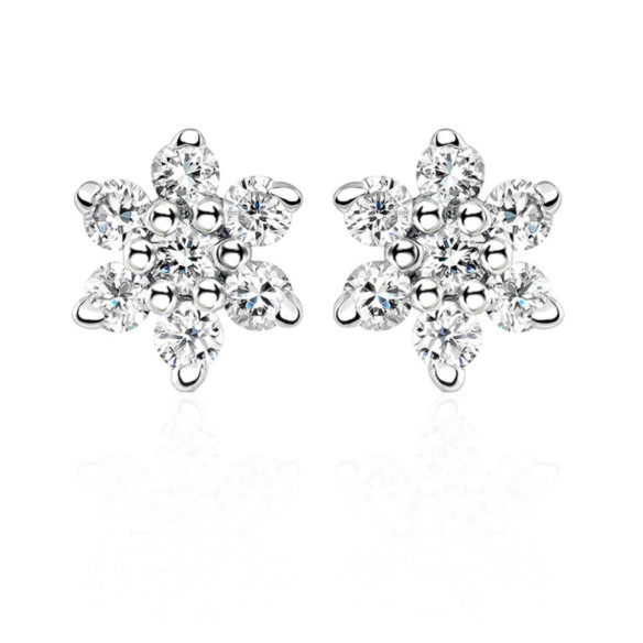 Pendientes Diamantes Estrella 0.42Ct Reina - dormilonas
