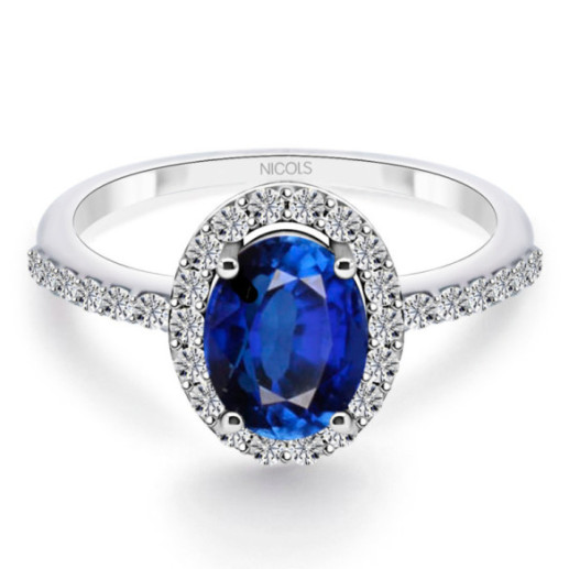 Anillo Zafiro Dalia Sunset 1.20Ct - Impegno di anniversario degli anelli