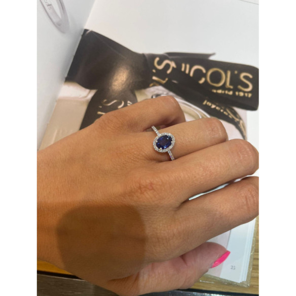 Anillo Zafiro Dalia Sunset 1.20Ct - Compromisso de aniversário de anéis
