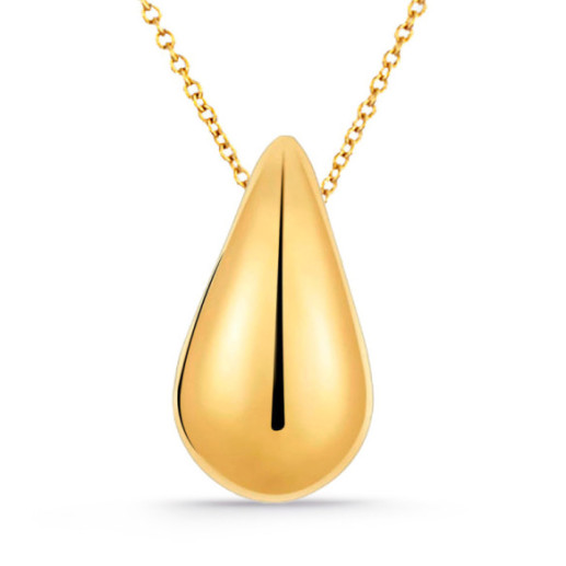 Colgante Oro Gota 29mm Nochentera - PENDURADO