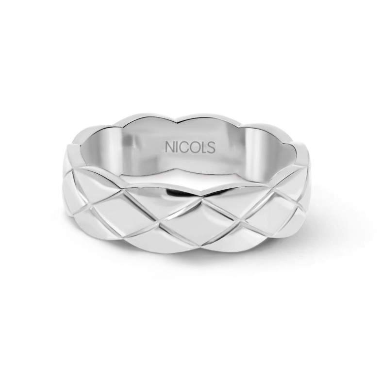 Apollo Wedding Ring White Gold 60mm - Wedding rings man