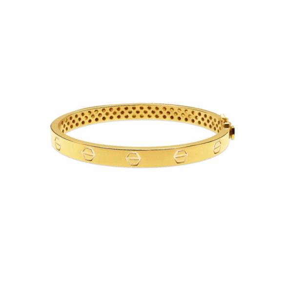 Gold Bracelet Screws Harmony 6mm - BRACELETS