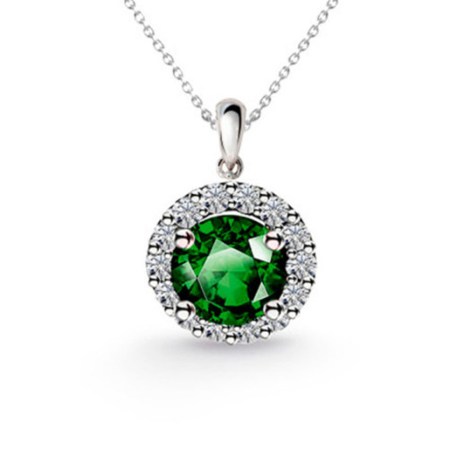 Colgante Esmeralda Clavel 0.60 - Pingentes de pedras verdes