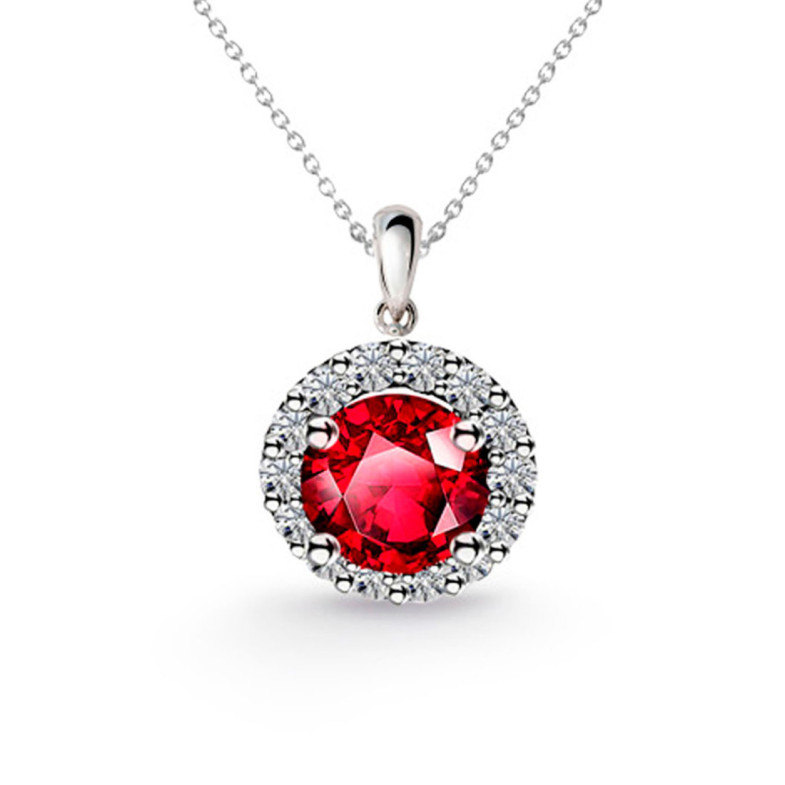 Colgante Rubi Clavel 0.60 - Pendenti in pietra rossa